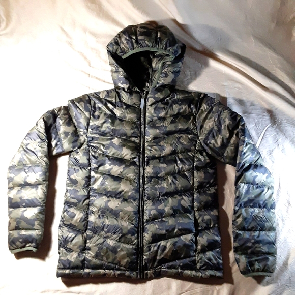 Manguun teens Camo Packpuff Down Jacket - Picture 1 of 10